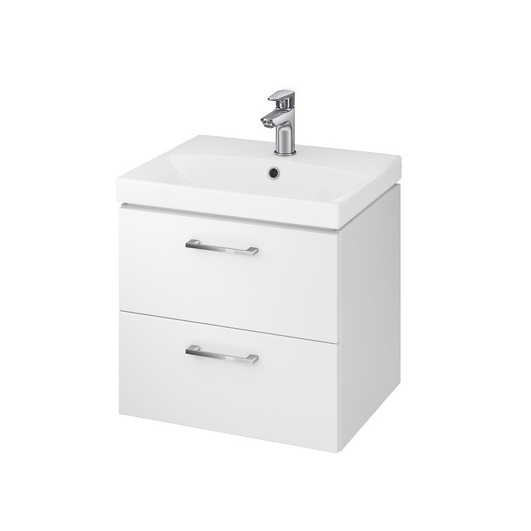 Cersanit Lara City 50 – set skrinka s umývadlom (S801-141-DSM), biela lesklá